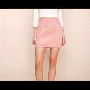 Forever 21 light pink corduroy skirt